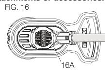 Air intake slots location diagram