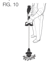 Illustration of minimum distance while using trimmer