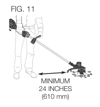 Illustration of tilting angle and distance