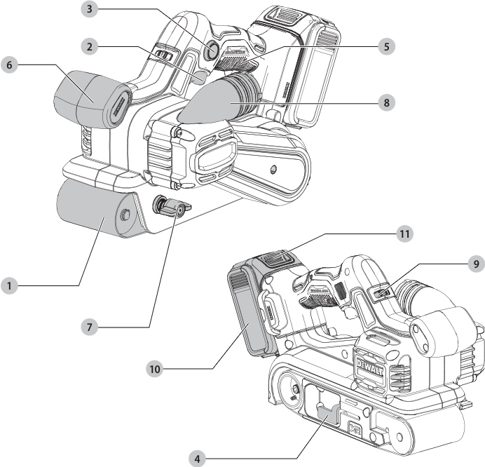 DeWalt DCW220 Belt Sender