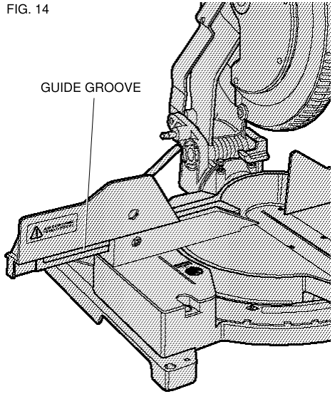 Guide groove location