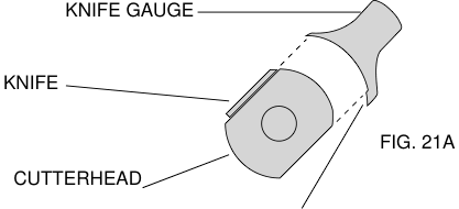 Knife and knife gauge