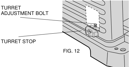 Turret stop