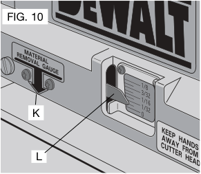 Material removal gauge