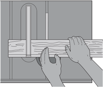 Figure 27: Proper Hand Position for Crosscutting