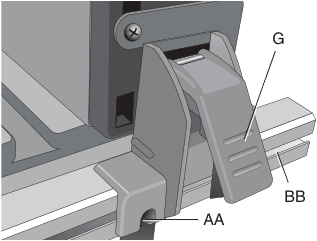 Rip fence latch diagram