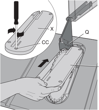 Throat plate removal