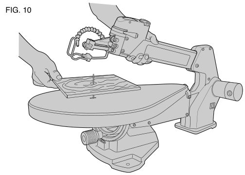 Scroll saw operation