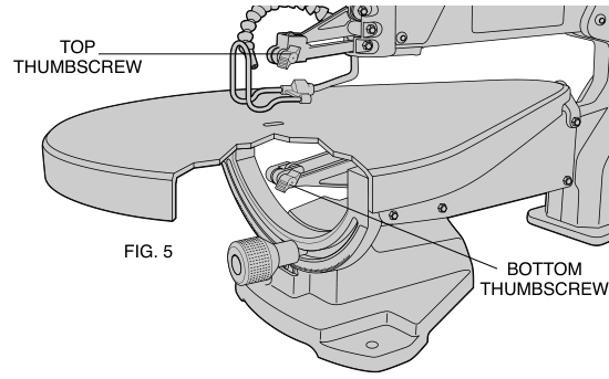 Top thumbscrew