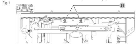 Blade alignment adjustment view