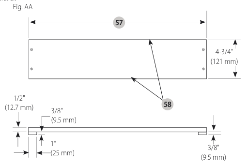 Narrow rip auxiliary fence construction diagram