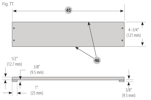 Diagram for Narrow Rip Auxiliary Fence