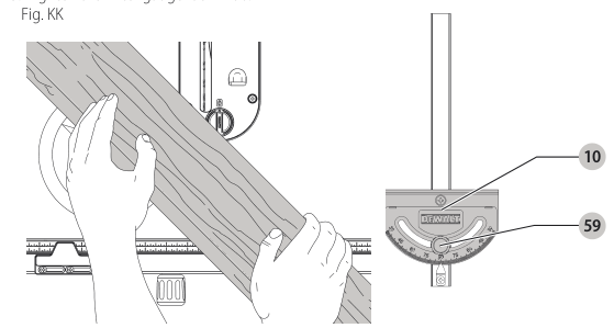 Miter gauge lock knob