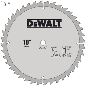 Saw blade illustration