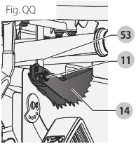 Zoom on wrench storage